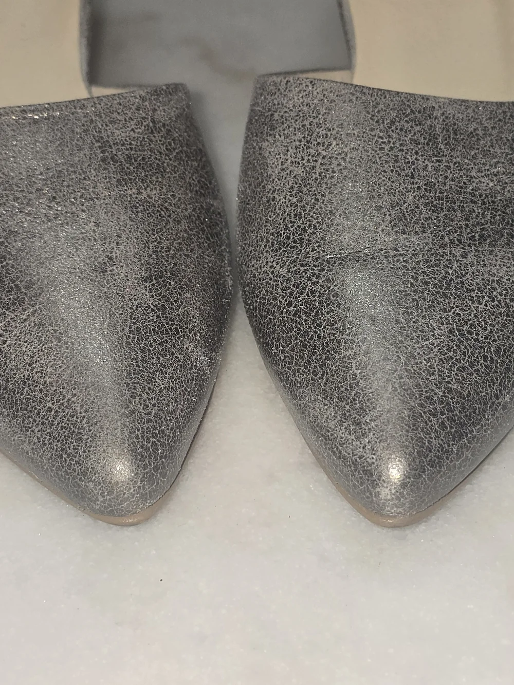 Paul Green Metallic Taupe Pointed-Toe D'Orsay Pumps